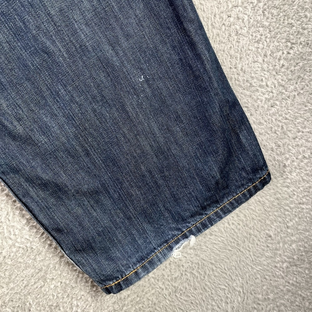 Levi's Jeans Mens 40x32 Blue 569 Loose Straight Fit Dark Wash 100% Cotton Denim - Picture 3 of 14